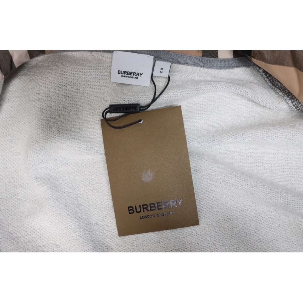 Burberry Embroidered Grey EKD Zip Hoodie Grey CK WH2202024020
