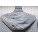 Burberry Embroidered Grey EKD Zip Hoodie Grey CK WH2202024020