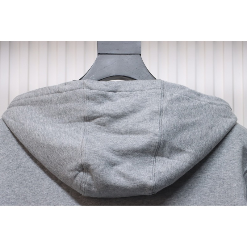 Burberry Embroidered Grey EKD Zip Hoodie Grey CK WH2202024020
