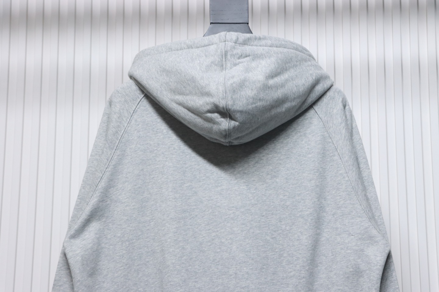 Burberry Letter Graphic Cotton Blend Zip Hoodie Pale Grey Melange CK WH34020204022