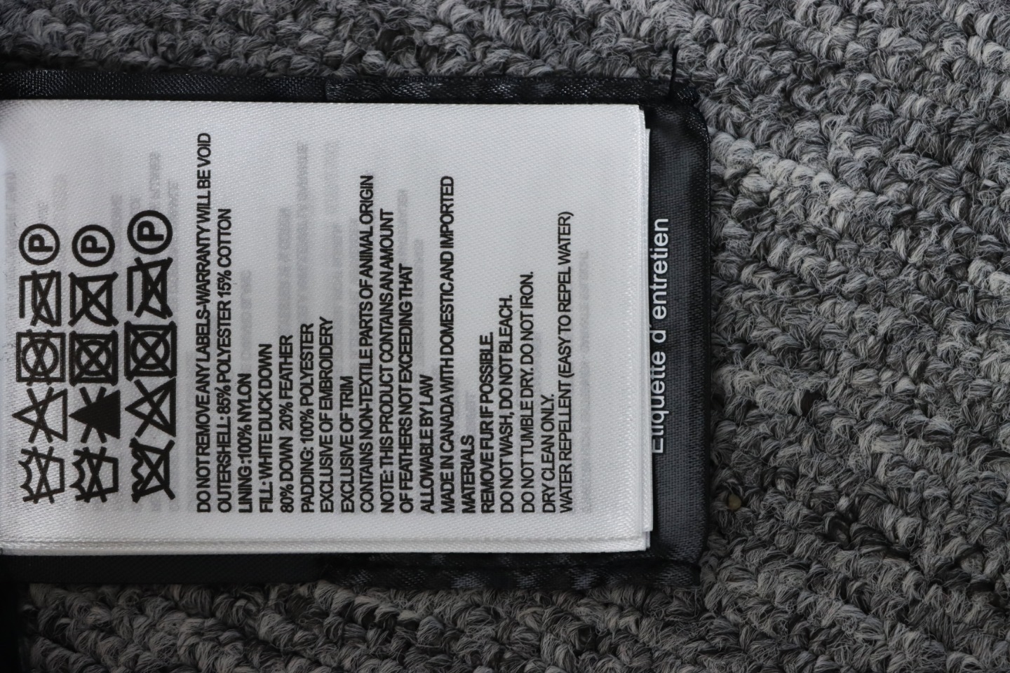 CANADA GOOSE Black Label Garson Quilted Shell Down Gilet Vest Grey CK 2402023014