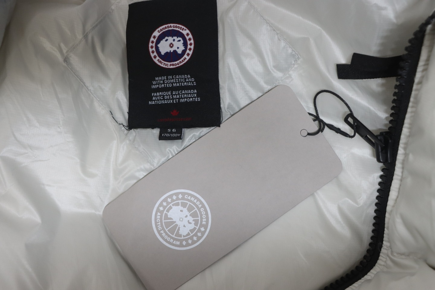 CANADA GOOSE Crofton Quilted Recycled-Nylon Ripstop Down Jacket White