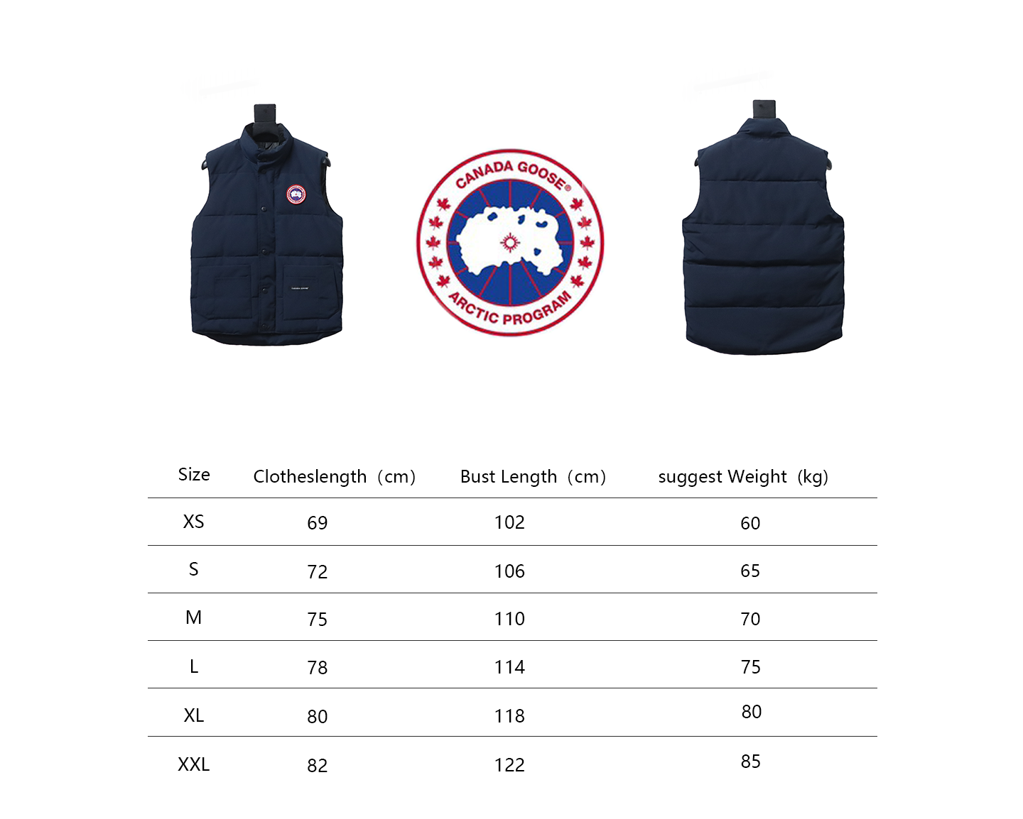CANADA GOOSE Down Vest Blue CK 2402023014