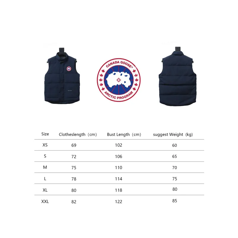 CANADA GOOSE Down Vest Blue CK 2402023014