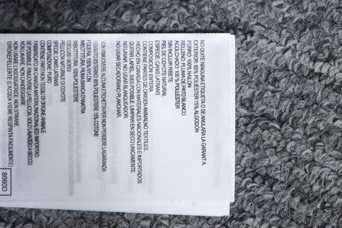 CANADA GOOSE Down Vest Grey CK 2402023014