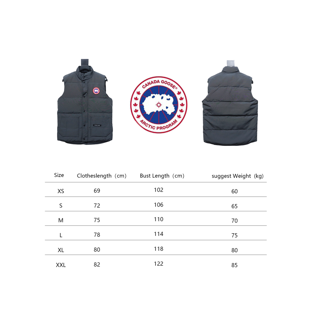 CANADA GOOSE Down Vest Grey CK 2402023014