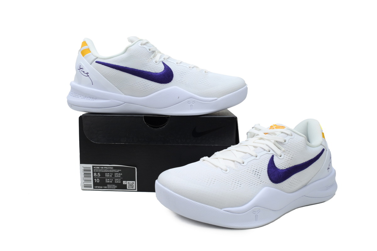 Nike Kobe 8 Protro Lakers Home HF9550-100