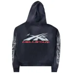 Hellstar Airbrushed Skull Hoodie Black CK24121904