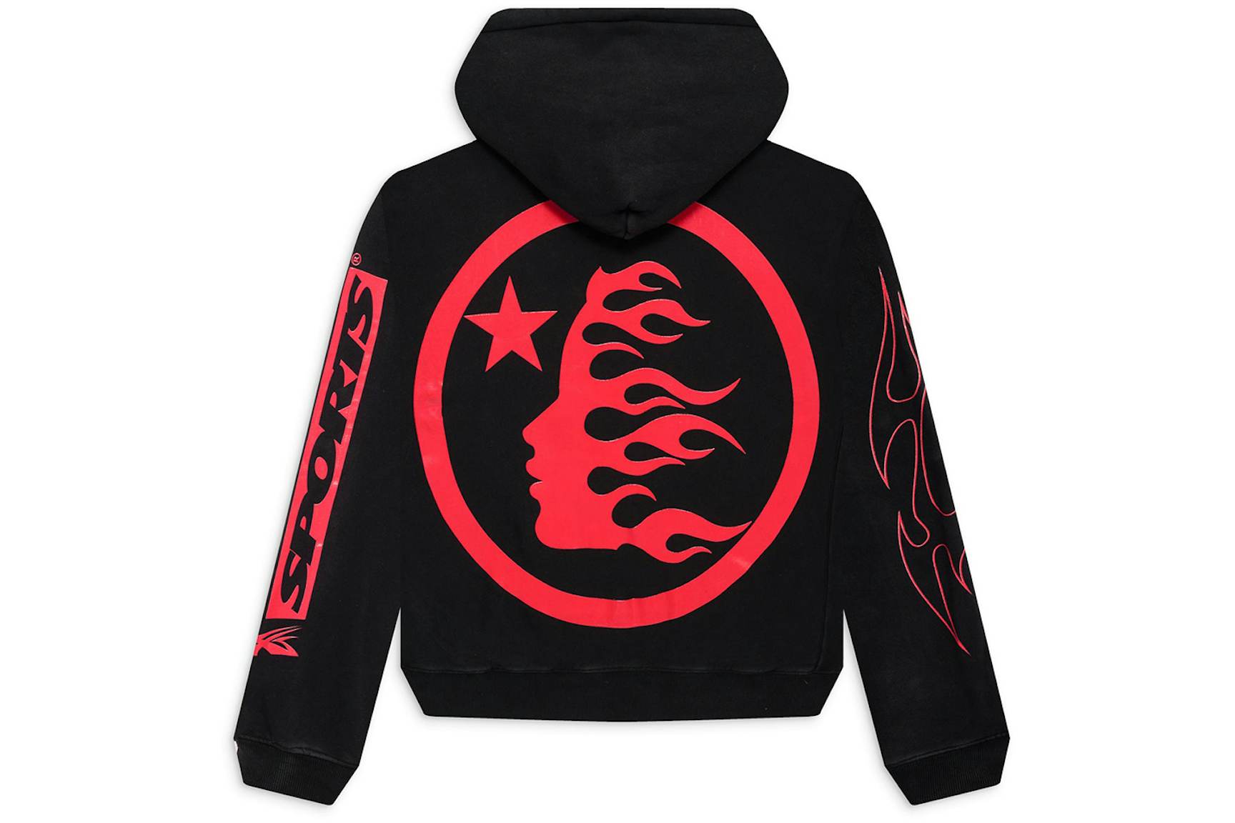 Hellstar Future Flame Hoodie Black CK24121902