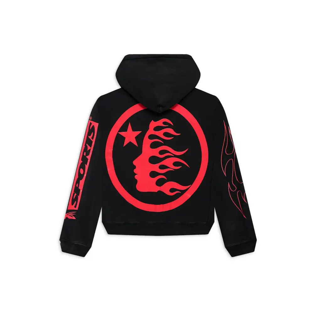 Hellstar Future Flame Hoodie Black CK24121902