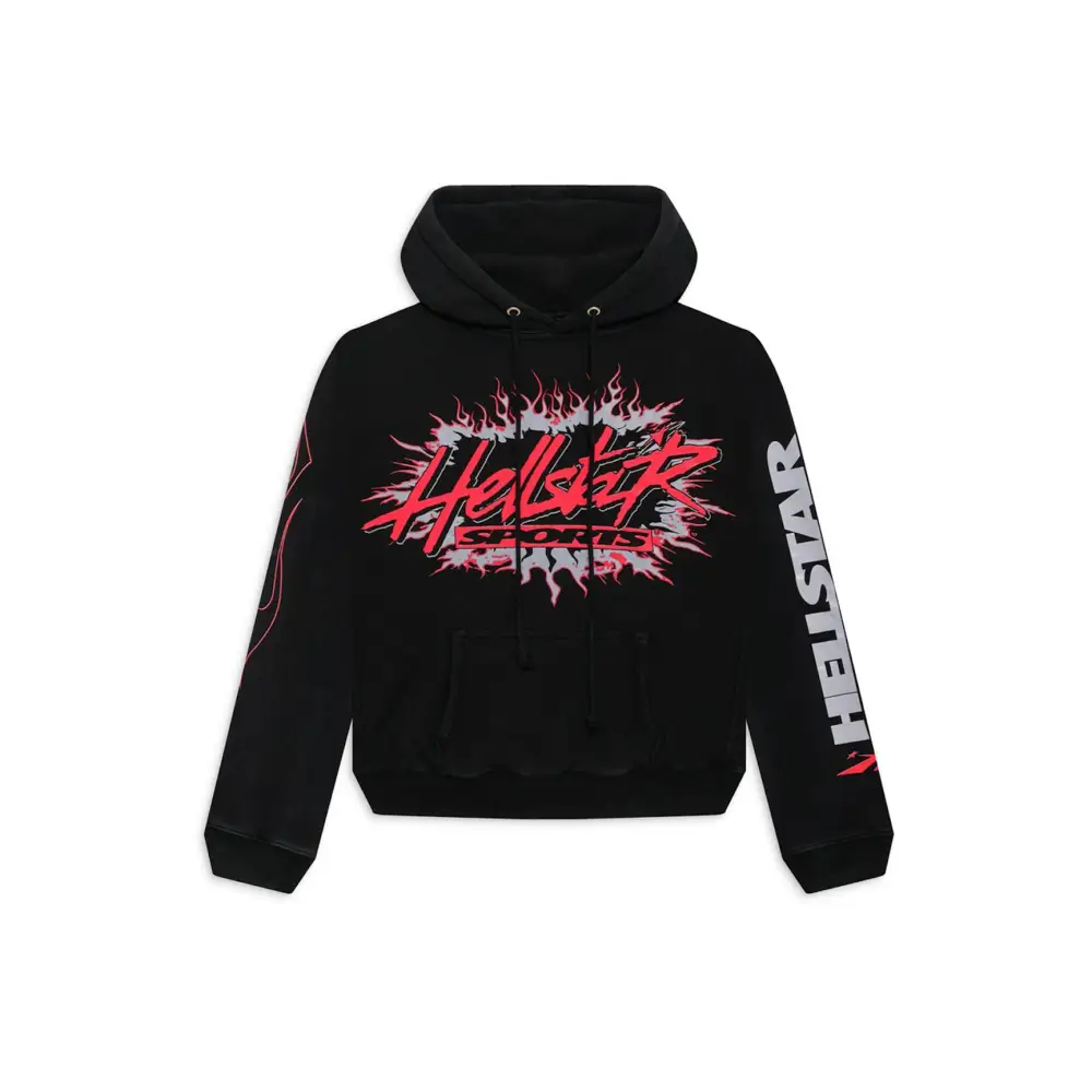 Hellstar Future Flame Hoodie Black CK24121902