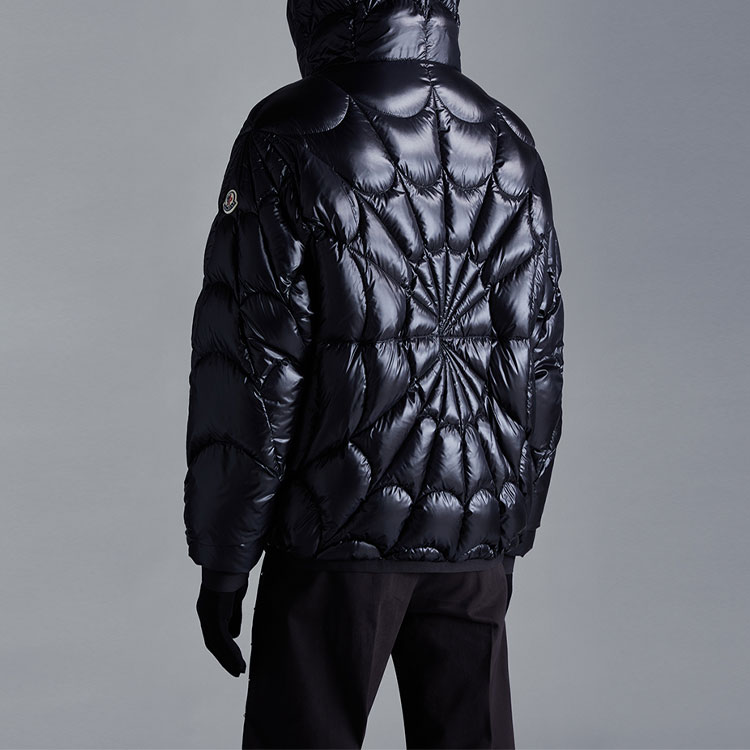 Moncler Black Violier Spider Web Quilted Down Jacket CK241218