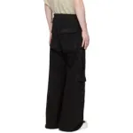 Rick Owens Drkshdw Black Jumbo Belas Denim Cargo Pants YZ 24121901