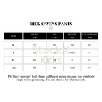 Rick Owens Drkshdw Black Jumbo Belas Denim Cargo Pants YZ 24121901