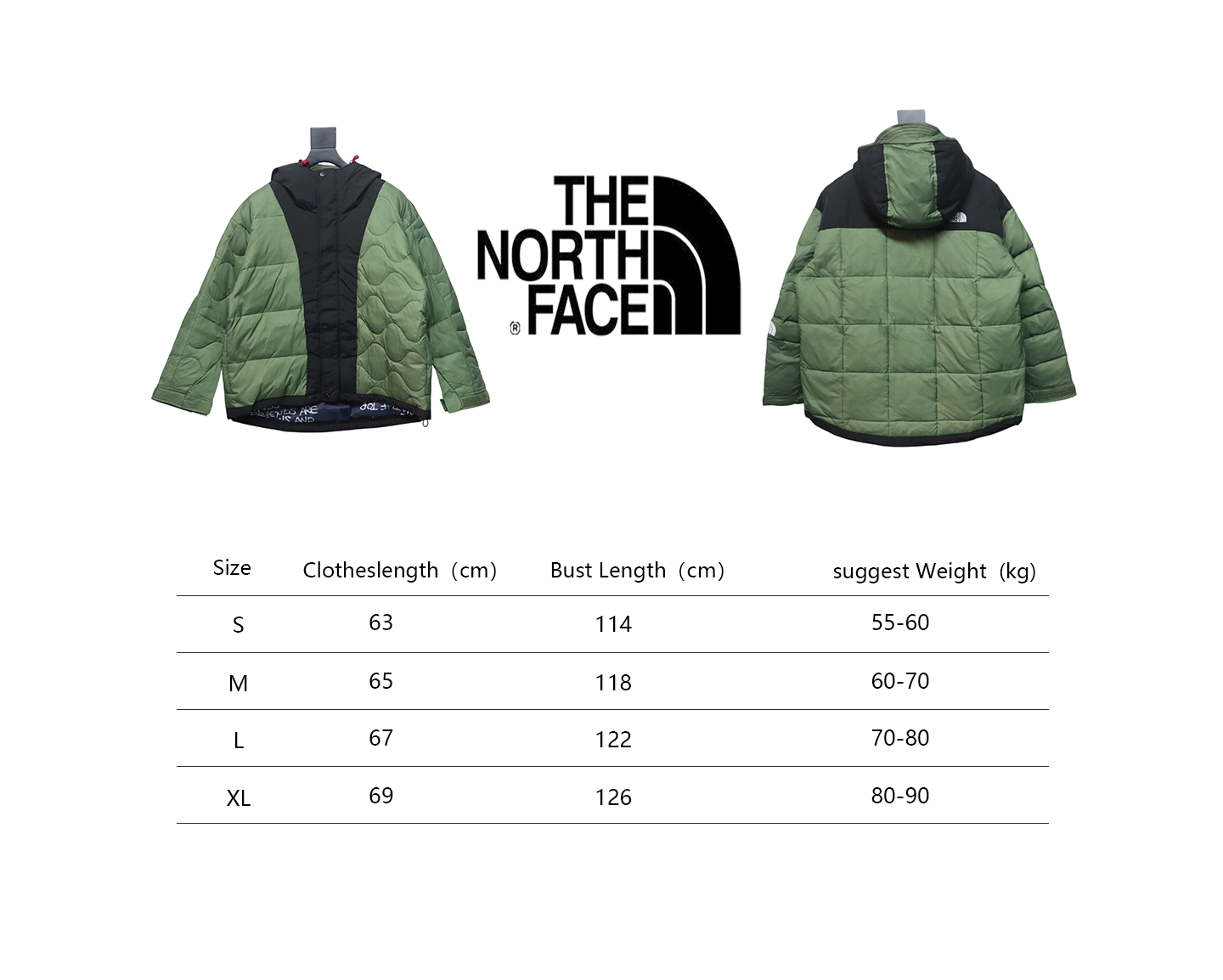 The North Face Nuptse 700 Puffer Down Jacket Green and Black CK 5102024040