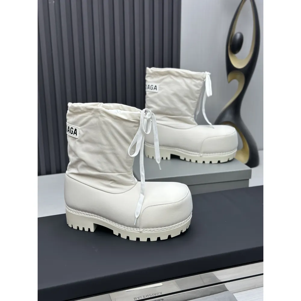 Balenciaga Alaska Low Boot In White Nylon PB 241220