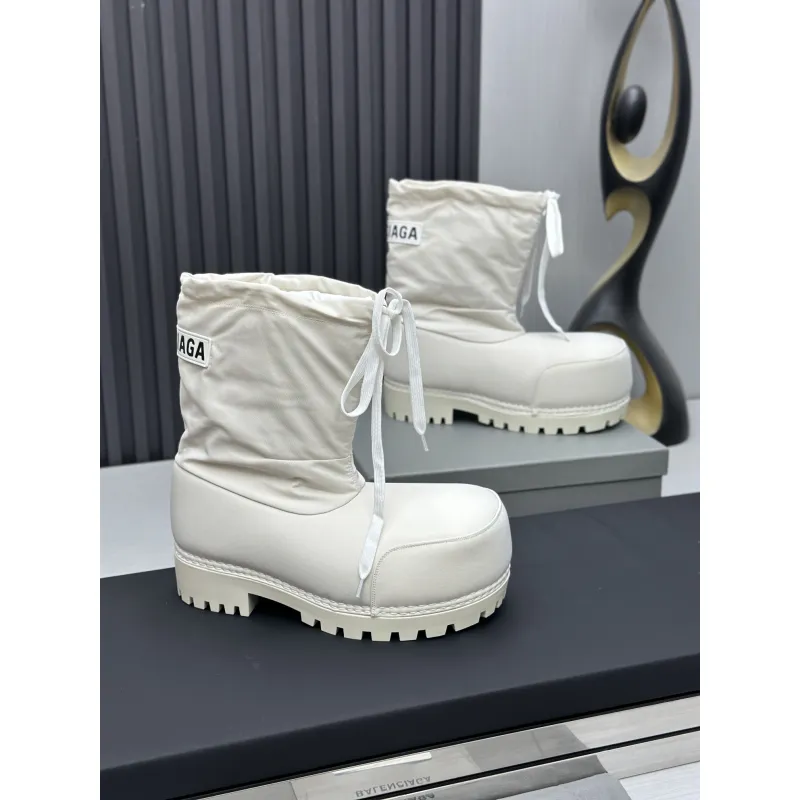Balenciaga Alaska Low Boot In White Nylon PB 241220