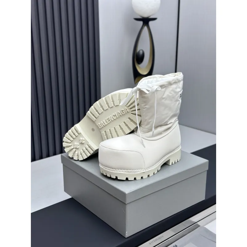 Balenciaga Alaska Low Boot In White Nylon PB 241220