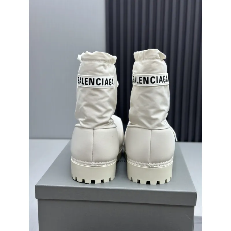 Balenciaga Alaska Low Boot In White Nylon PB 241220