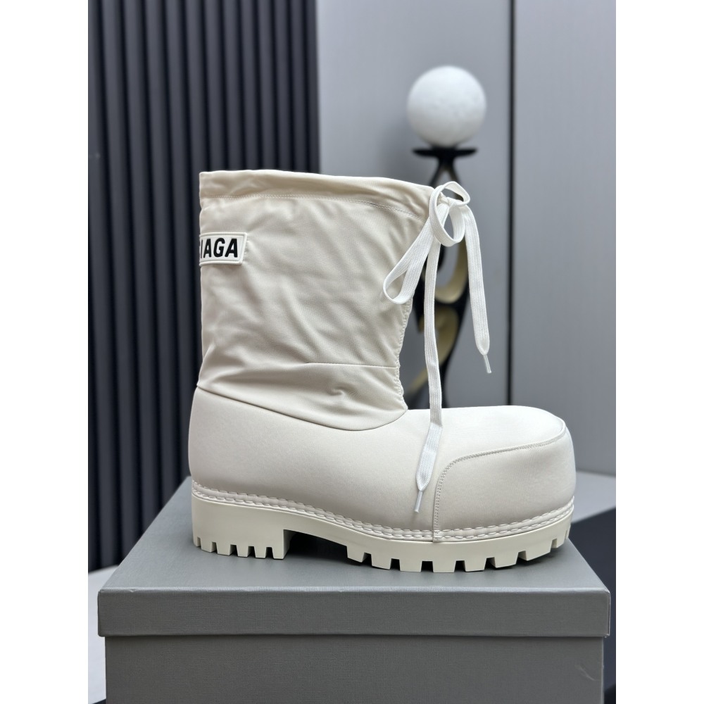 Balenciaga Alaska Low Boot In White Nylon PB 241220