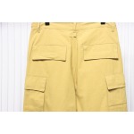 Balenciaga Patch Cotton Wide Cargo Pants Beige Blue CK 3102024020