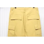 Balenciaga Patch Cotton Wide Cargo Pants Beige Blue CK 3102024020