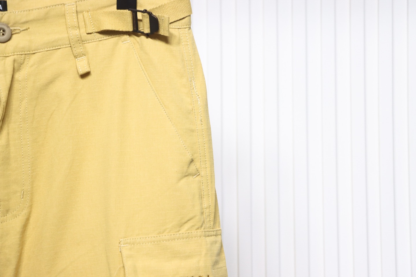 Balenciaga Patch Cotton Wide Cargo Pants Beige Blue CK 3102024020