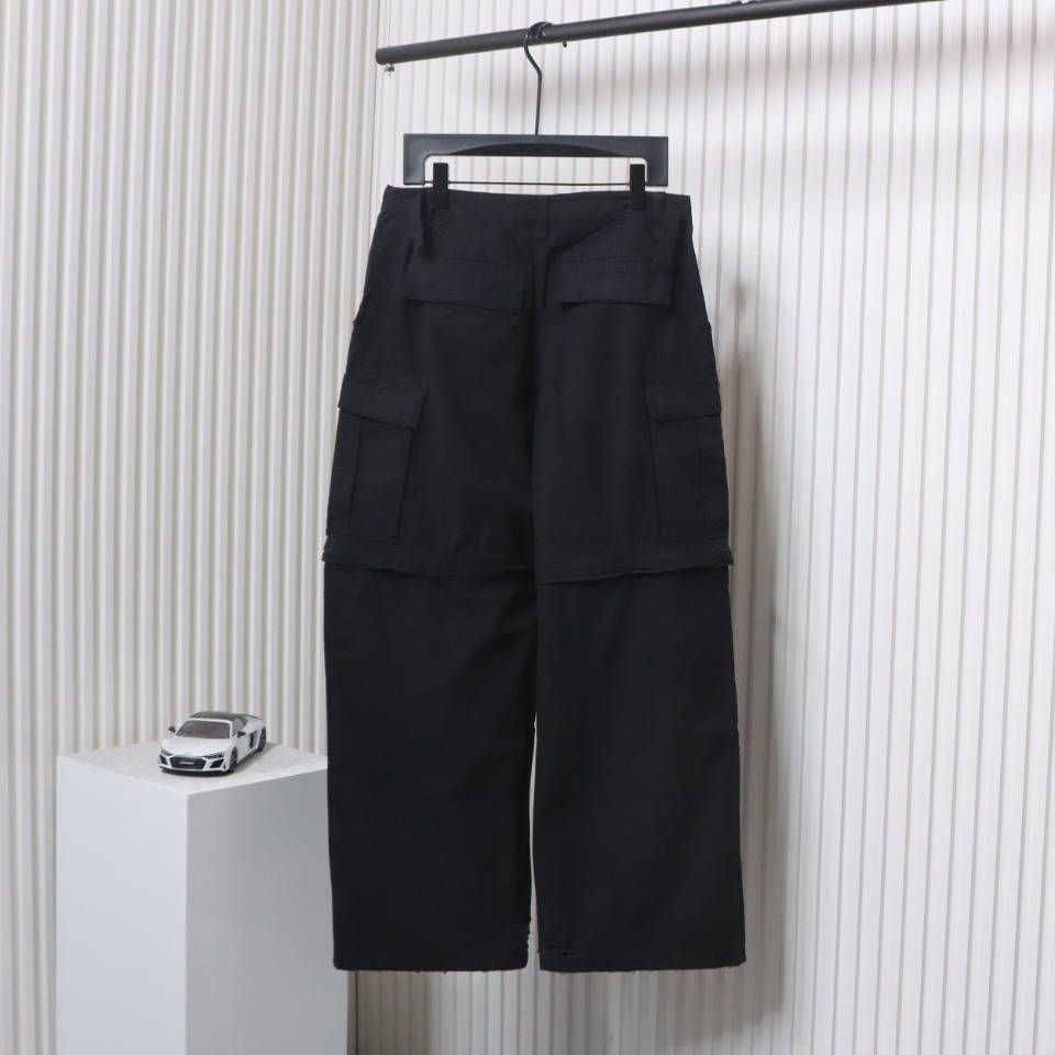 Balenciaga Removable Cargo Pants Black CK WH3902024027