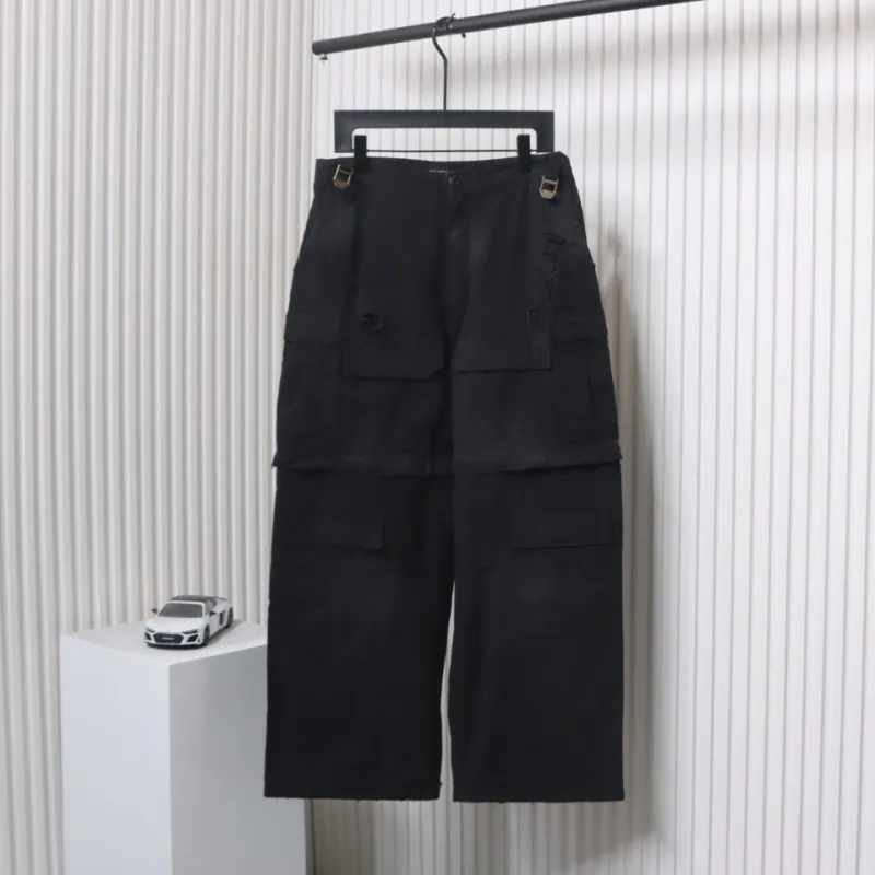 Balenciaga Removable Cargo Pants Black CK WH3902024027