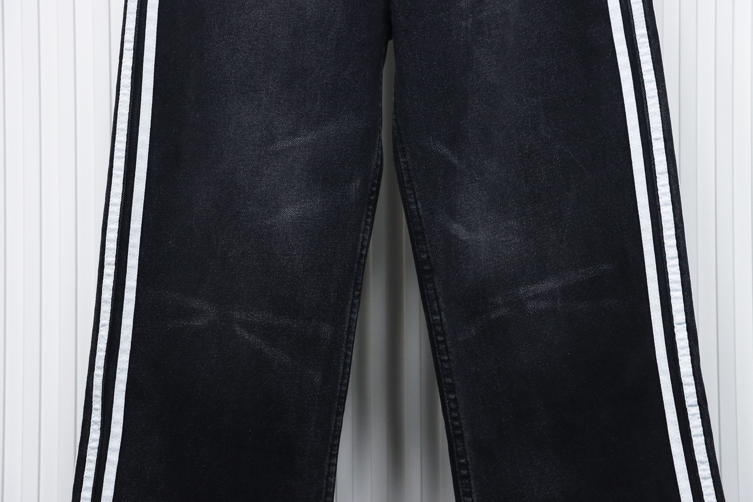 Balenciaga x Adidas Side Stripes Baggy Jeans in Black CK 2802024016