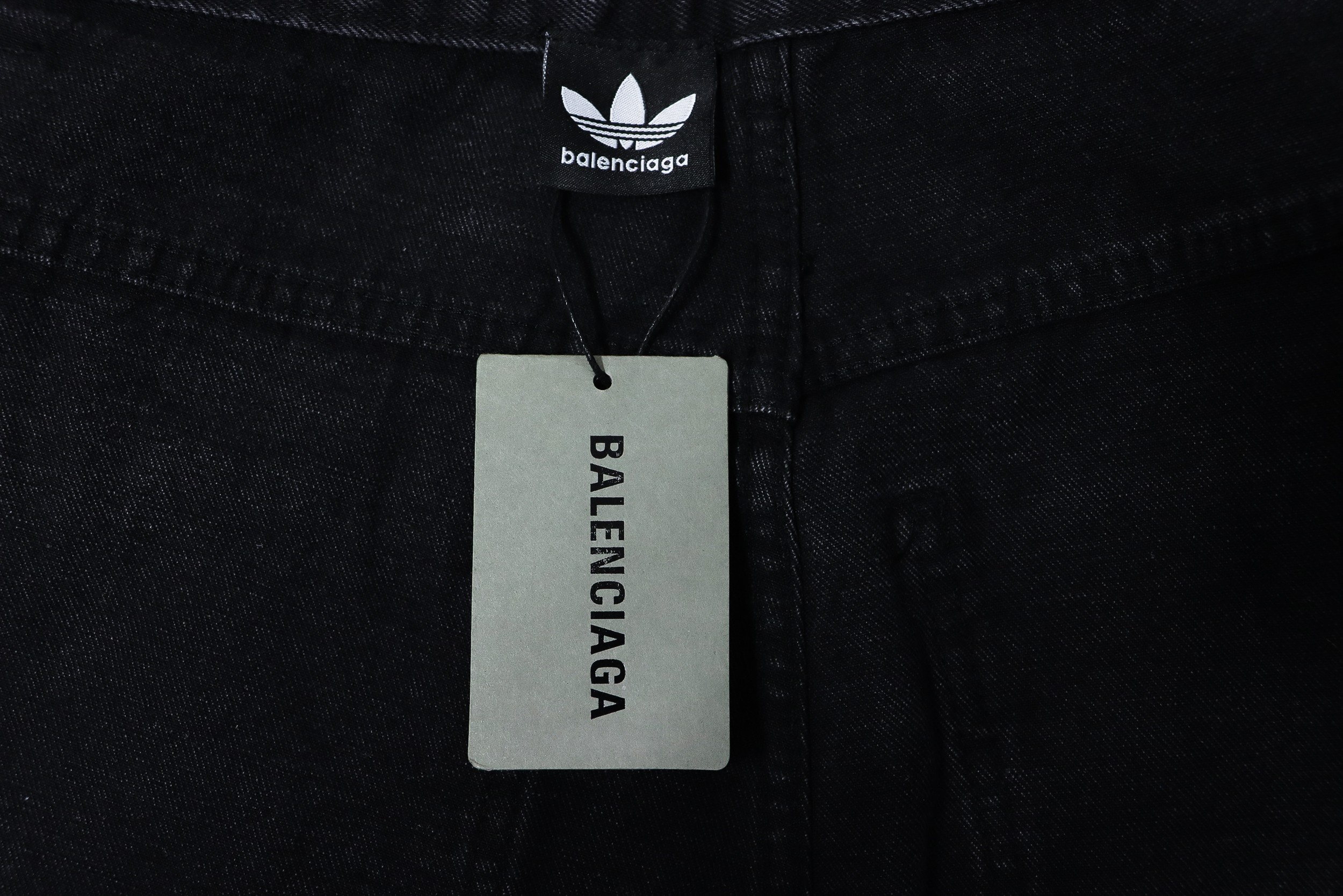 Balenciaga x Adidas Side Stripes Baggy Jeans in Black CK 2802024016