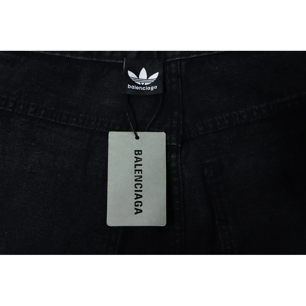Balenciaga x Adidas Side Stripes Baggy Jeans in Black CK 2802024016