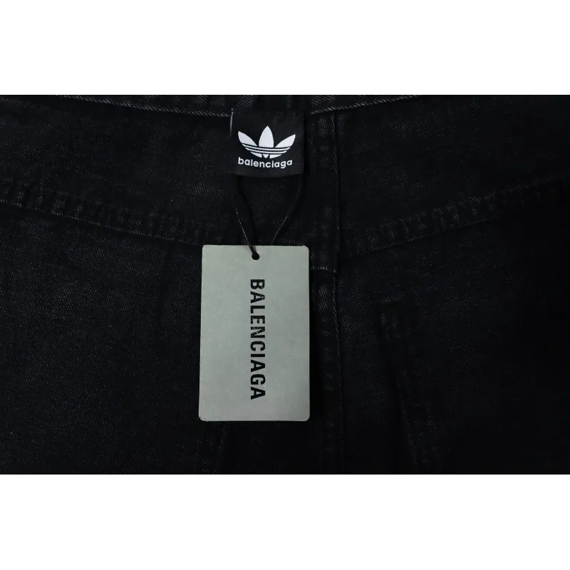 Balenciaga x Adidas Side Stripes Baggy Jeans in Black CK 2802024016