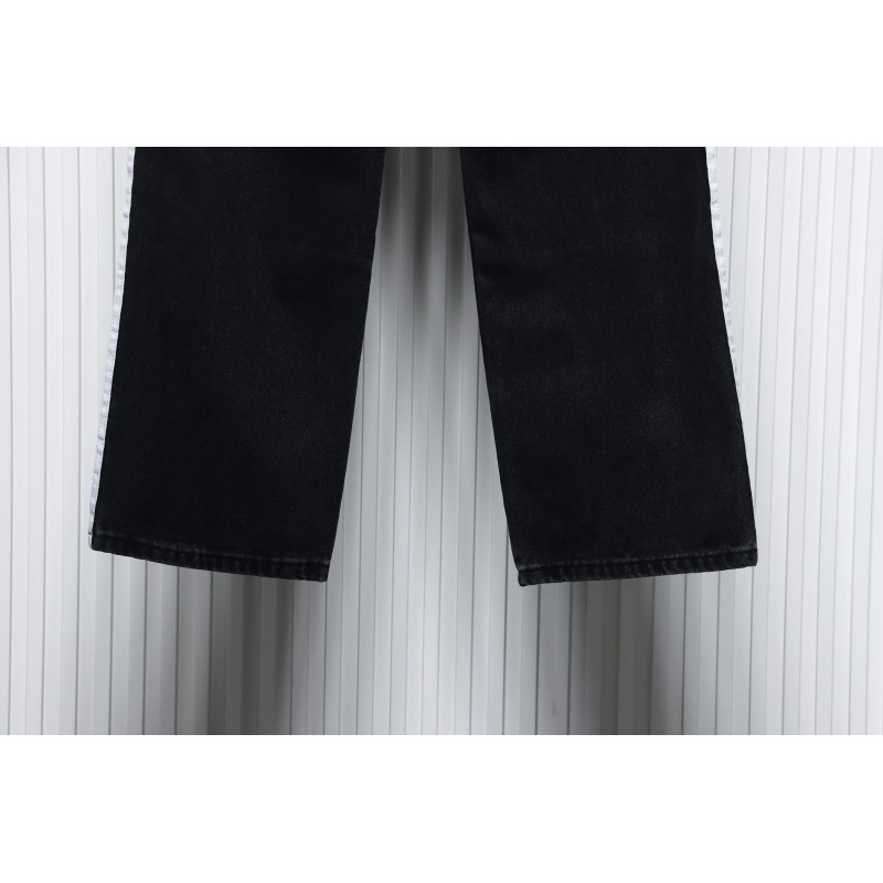 Balenciaga x Adidas Side Stripes Baggy Jeans in Black CK 2802024016