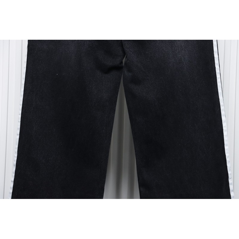 Balenciaga x Adidas Side Stripes Baggy Jeans in Black CK 2802024016