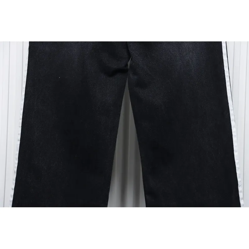 Balenciaga x Adidas Side Stripes Baggy Jeans in Black CK 2802024016