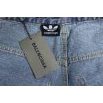 Balenciaga x Adidas Side Stripes Baggy Jeans in Blue CK 2802024016