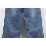 Balenciaga x Adidas Side Stripes Baggy Jeans in Blue CK 2802024016
