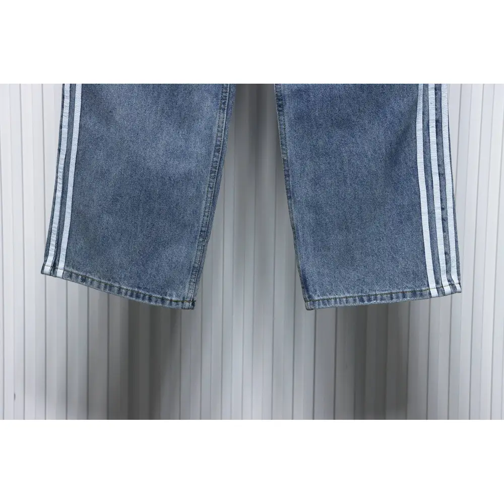 Balenciaga x Adidas Side Stripes Baggy Jeans in Blue CK 2802024016