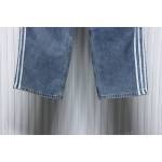 Balenciaga x Adidas Side Stripes Baggy Jeans in Blue CK 2802024016