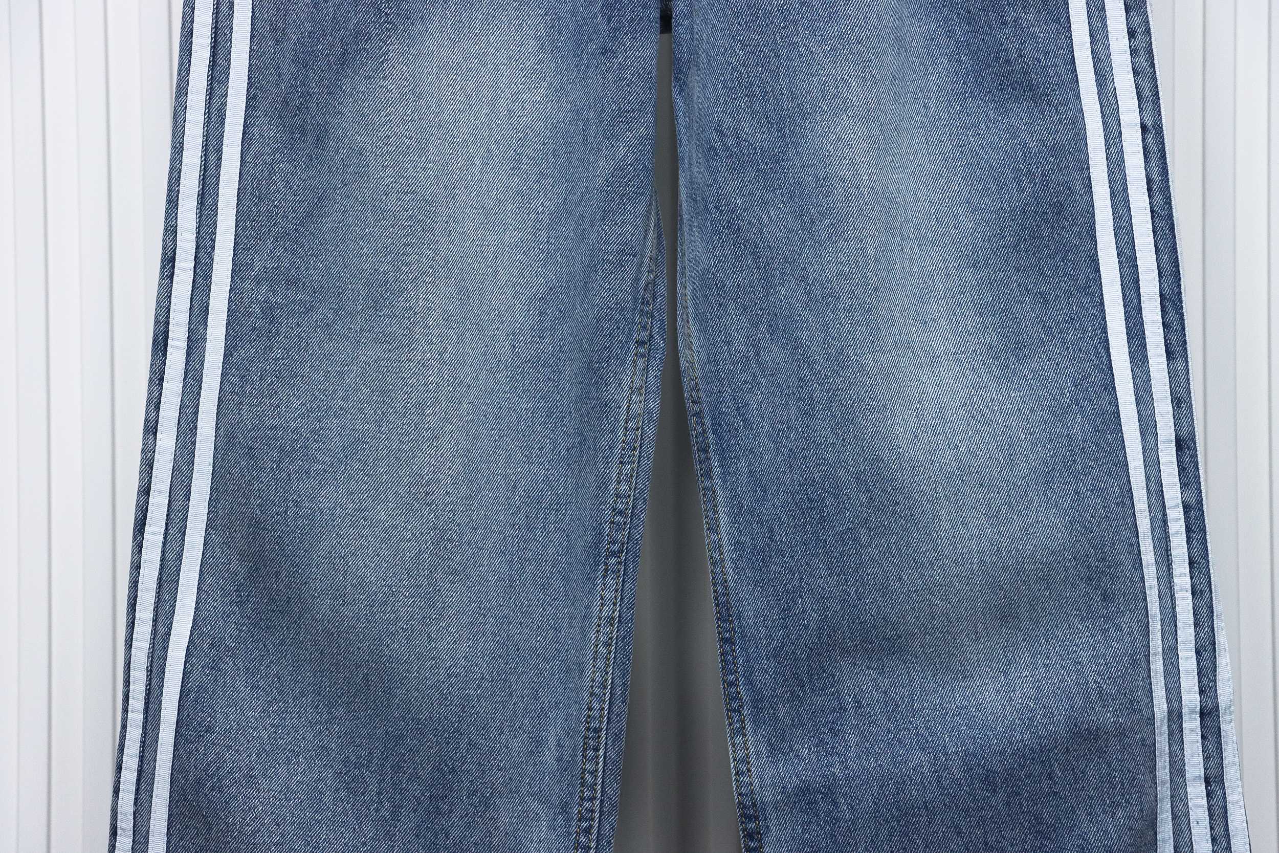 Balenciaga x Adidas Side Stripes Baggy Jeans in Blue CK 2802024016