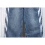 Balenciaga x Adidas Side Stripes Baggy Jeans in Blue CK 2802024016