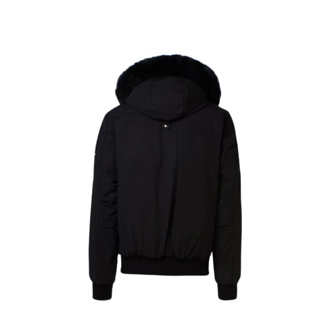 Moose Knuckles Original Ballistic Bomber Jacket Black/White（NFC）YZ241223