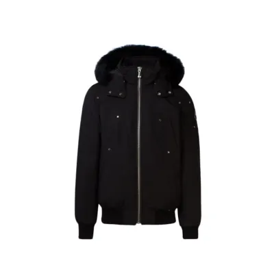 Moose Knuckles Original Ballistic Bomber Jacket Black/White（NFC）YZ241223 01
