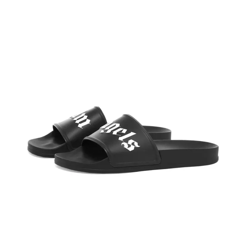 Palm Angels Pool Slides Black CK 24122301