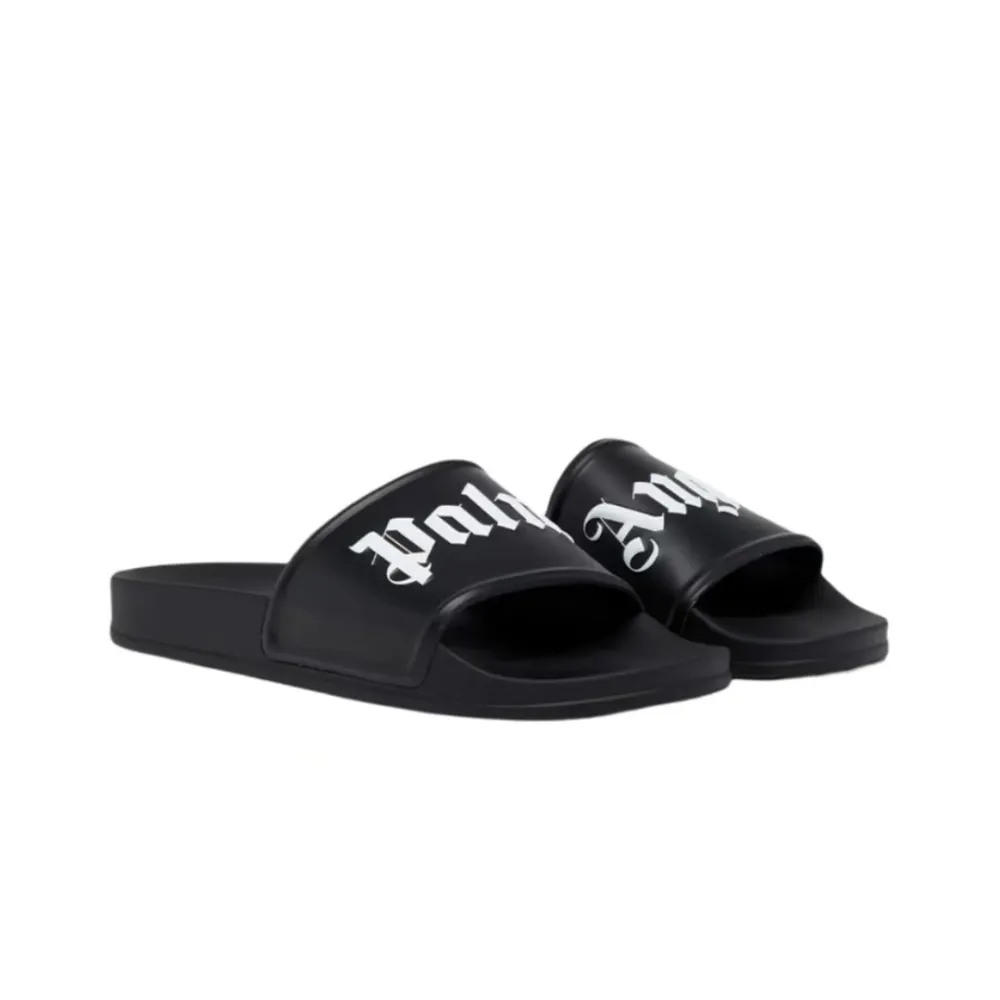Palm Angels Pool Slides Black CK 24122301