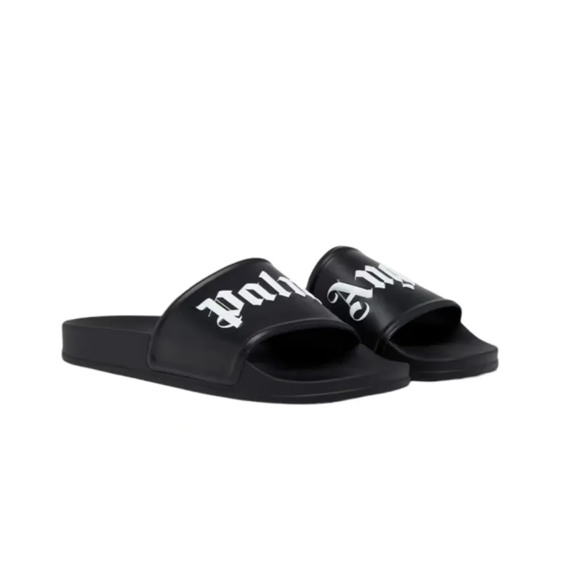 Palm Angels Pool Slides Black CK 24122301