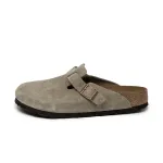 Birken Boston Soft Footbed Suede Leather - Taupe