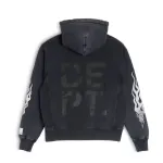 Gallery Dept. Flames Hoodie Black CK20241225