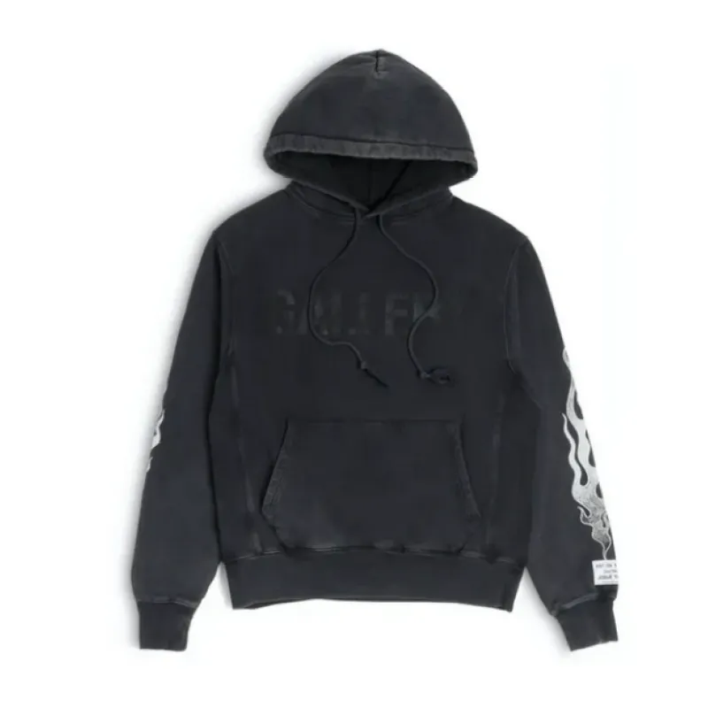 Gallery Dept. Flames Hoodie Black CK20241225